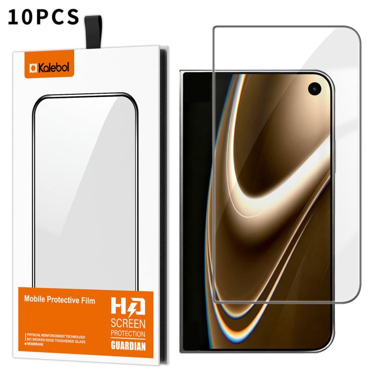 10 láminas de vidrio templado HD Kalebol de alta calidad, serigrafiadas en aluminio, con cobertura total, antihuellas y borde negro., For iPhone 17e / 16e, For iPhone 17 Pro Max, For iPhone 17 Pro, For iPhone 17, For iPhone Air, For iPhone 16 Pro Max  ...