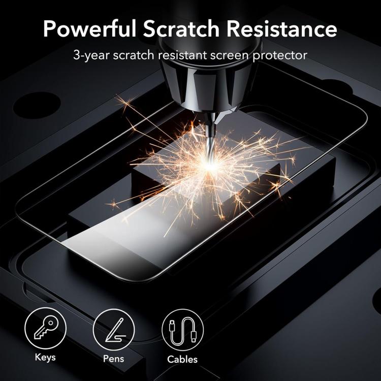 10 láminas de vidrio templado HD Kalebol de alta calidad, serigrafiadas en aluminio, con cobertura total, antihuellas y borde negro., For iPhone 17e / 16e, For iPhone 17 Pro Max, For iPhone 17 Pro, For iPhone 17, For iPhone Air, For iPhone 16 Pro Max  ...