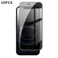 10 láminas de vidrio templado Kalebol de alta calidad, impresas en aluminio, con borde negro y cobertura total para privacidad., For iPhone 17e / 16e, For iPhone 17 Pro Max, For iPhone 17 Pro, For iPhone 17, For iPhone Air, For iPhone 16 Pro Max       ...