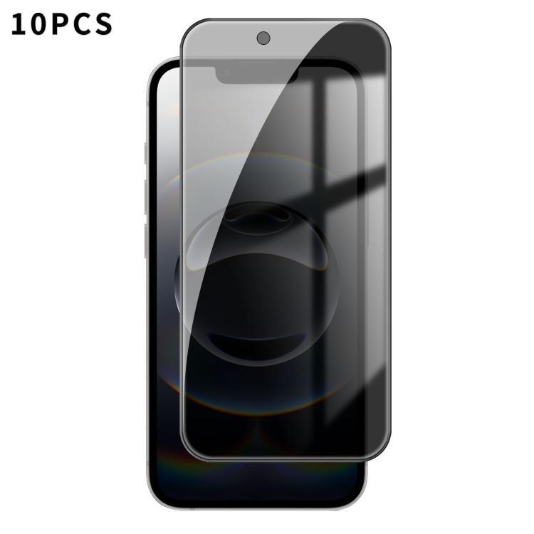 10 láminas de vidrio templado Kalebol de alta calidad, impresas en aluminio, con borde negro y cobertura total para privacidad., For iPhone 17e / 16e, For iPhone 17 Pro Max, For iPhone 17 Pro, For iPhone 17, For iPhone Air, For iPhone 16 Pro Max       ...