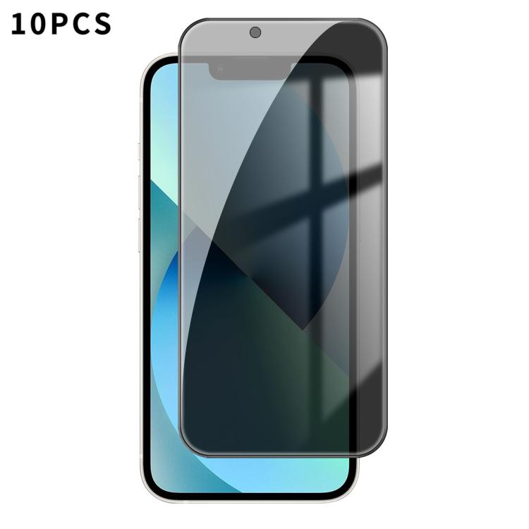 10 láminas de vidrio templado Kalebol de alta calidad, impresas en aluminio, con borde negro y cobertura total para privacidad., For iPhone 17e / 16e, For iPhone 17 Pro Max, For iPhone 17 Pro, For iPhone 17, For iPhone Air, For iPhone 16 Pro Max       ...