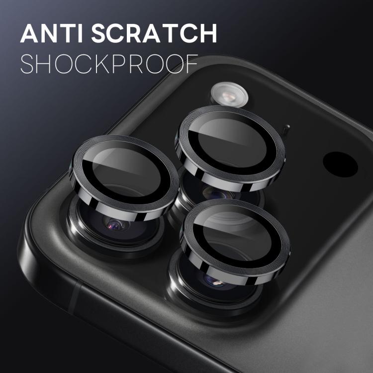 Protector de lente de cámara NORTHJO con anillo metálico y lámina de vidrio templado., For iPhone 17 Pro / 17 Pro Max