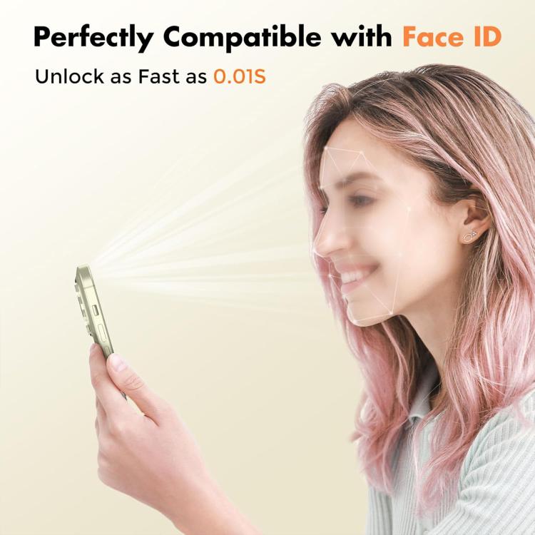 Kalebol 10 unidades de protector de pantalla de vidrio templado HD antihuellas, de aluminio de alta calidad, con protección semitransparente., For iPhone 17e / 16e, For iPhone 17 Pro Max, For iPhone 17 Pro, For iPhone 17, For iPhone Air                ...