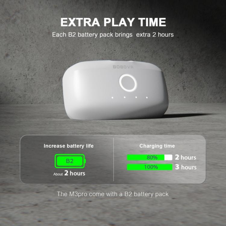 BOBOVR M3 Pro para Meta Quest 3S / 3 VR, correa para la cabeza con batería de 5200 mAh., M3 Pro