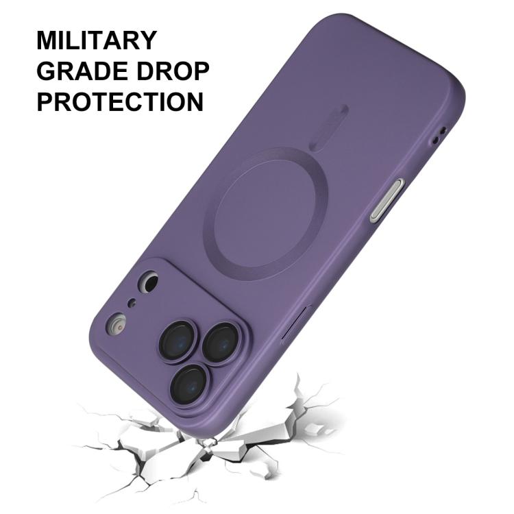 Funda para teléfono ENKAY MagSafe de TPU mate con protector de lente, For iPhone 17 Pro Max, For iPhone 17 Pro, For iPhone 17, For iPhone Air