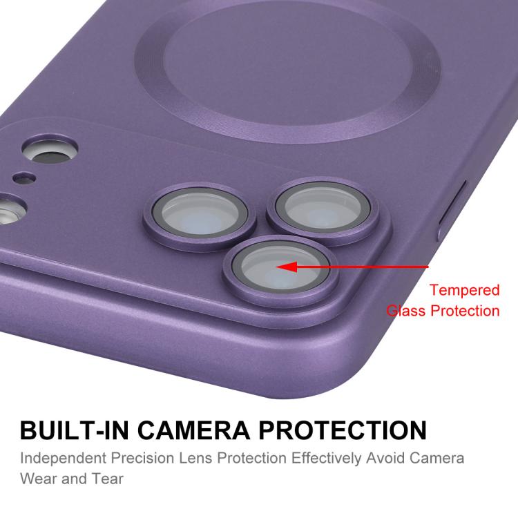 Funda para teléfono ENKAY MagSafe de TPU mate con protector de lente, For iPhone 17 Pro Max, For iPhone 17 Pro, For iPhone 17, For iPhone Air