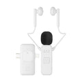 Micrófono de solapa inalámbrico K3 con auriculares integrados y receptor 2 en 1 para transmisiones en vivo / vlogs / entrevistas