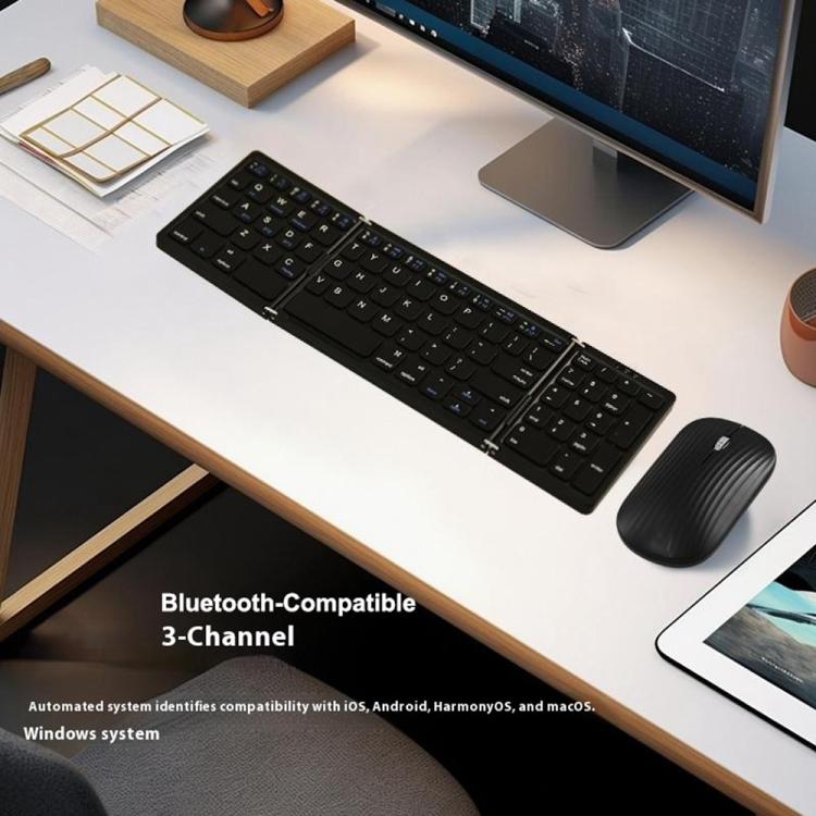 Conjunto de teclado y ratón inalámbricos plegables B089, B089