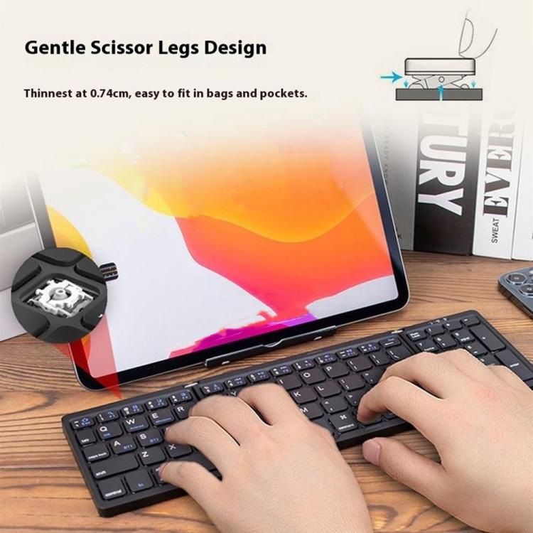 Conjunto de teclado y ratón inalámbricos plegables B089, B089