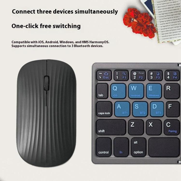 Conjunto de teclado y ratón inalámbricos plegables B089, B089