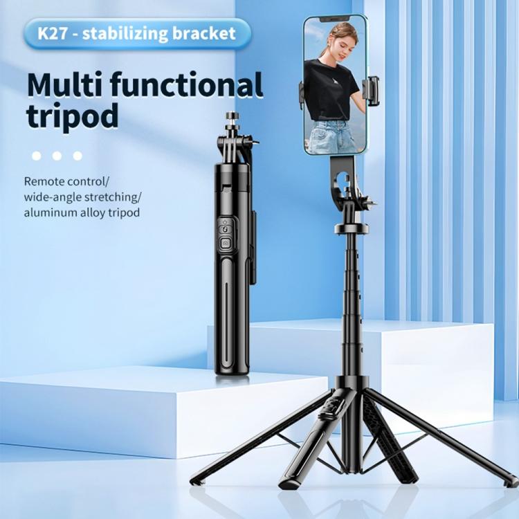 Soporte extensible de 4 patas para transmisión en vivo con Bluetooth para smartphone K27