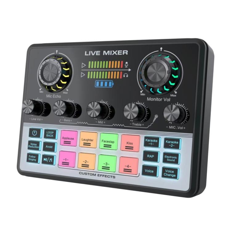 Tarjeta de sonido para transmisión en vivo con reducción de ruido y chip DSP dual V9, V9