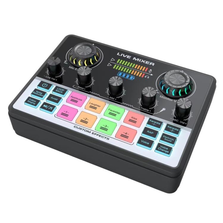 Tarjeta de sonido para transmisión en vivo con reducción de ruido y chip DSP dual V9, V9