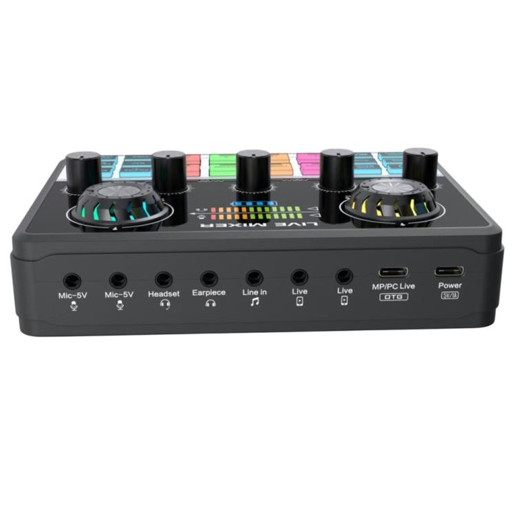 Tarjeta de sonido para transmisión en vivo con reducción de ruido y chip DSP dual V9, V9