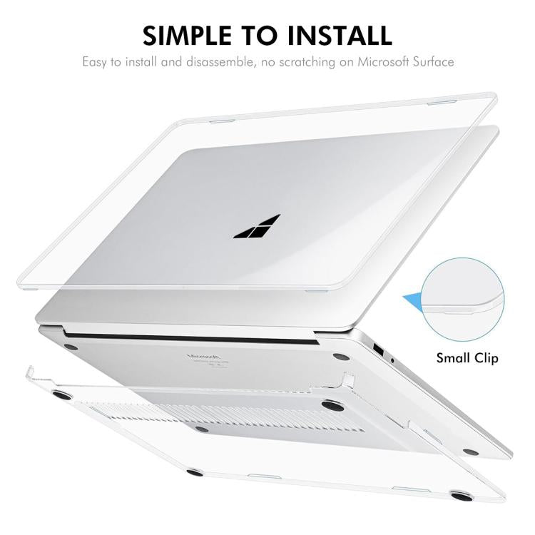 Funda protectora transparente rígida ENKAY Hat-Prince Crystal, For Microsoft Surface Laptop 13 (2095), For Microsoft Surface Laptop 5/4/3 (1873/1953/1979), For Microsoft Surface Laptop 7 13.8 (2036), For Microsoft Surface Laptop 15 (2037)