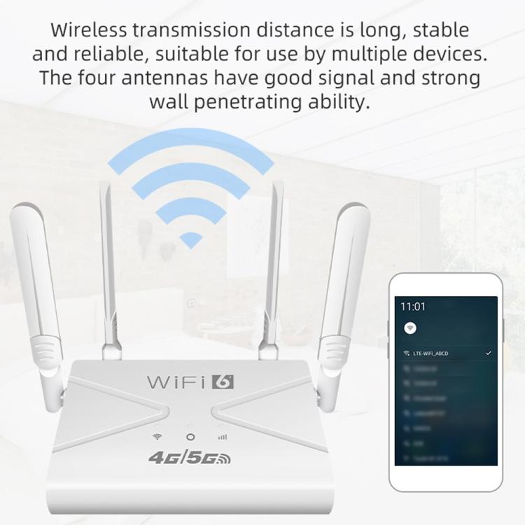 Router WiFi 4G LTE CPE907-E Edición Euroasiática, velocidad de descarga de 150 Mbps, 4 antenas, ranura para tarjeta SIM., US Plug, EU Plug