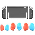 Funda protectora para consola dividida con tres juegos de agarres intercambiables (grande, mediano y pequeño)., For Nintendo Switch 2
