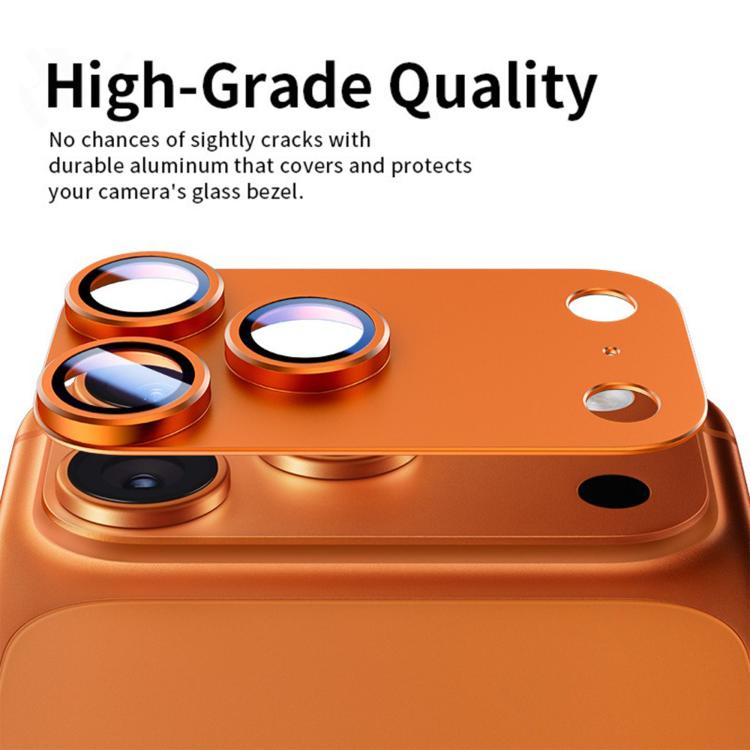 Protector de anillo de lente metálico de cobertura total Kalebol Armor, For iPhone 17 Pro Max, For iPhone 17 Pro