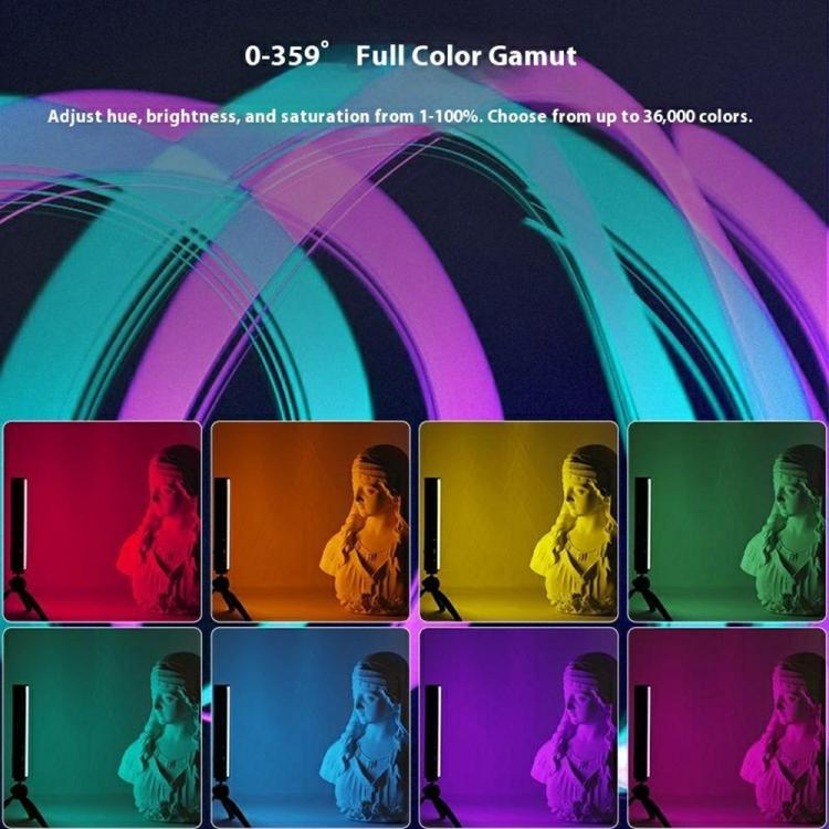 VLOGLITE B15RGB para fotografía y transmisión en vivo, lámpara ambiental RGB, barra de luz LED portátil, B15RGB