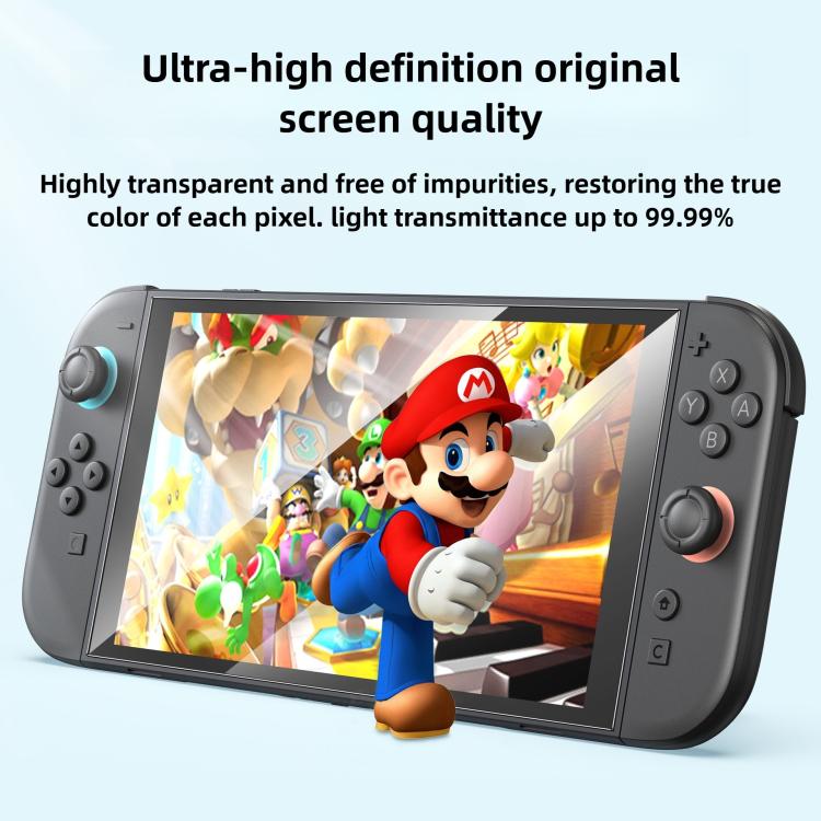 Juego de 2 protectores de pantalla de vidrio templado para consola de videojuegos + marco de alineación., For Nintendo Switch 2