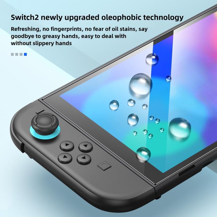 Juego de 2 protectores de pantalla de vidrio templado para consola de videojuegos + marco de alineación., For Nintendo Switch 2