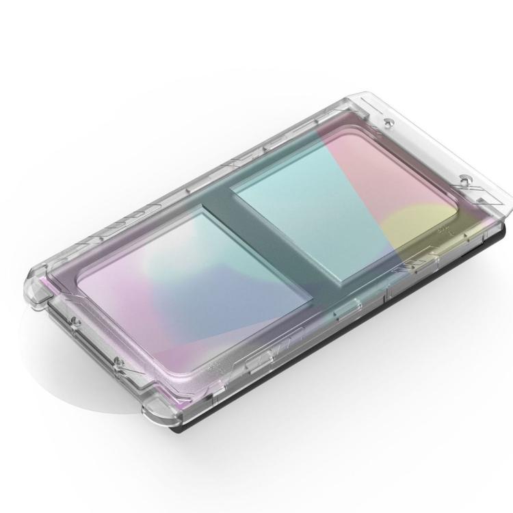 2 protectores de pantalla de vidrio templado HD con herramienta de aplicación sin polvo, For Nintendo Switch 2