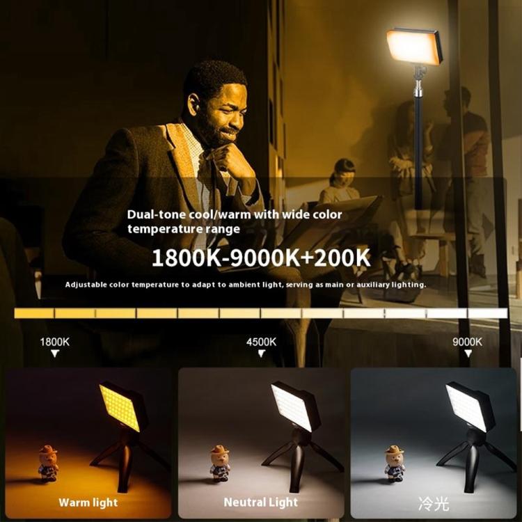 Lámpara de estudio fotográfico VLOGLITE K15RGB de 15 W con luz de relleno a todo color y luz LED RGB para vídeo., K15RGB