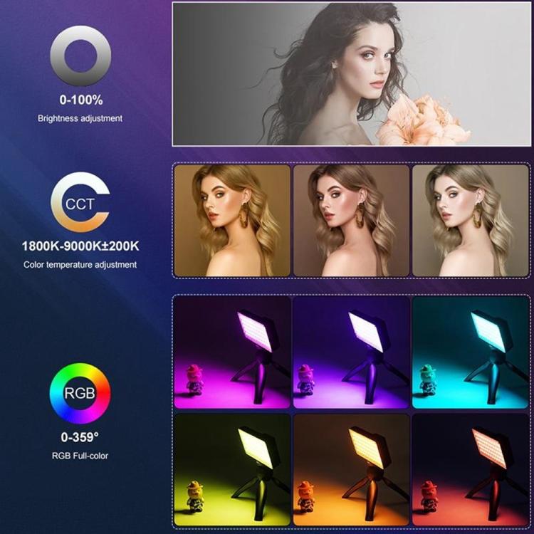 Luz de relleno RGB de alta potencia VLOGLITE K25RGB para fotografía y vídeo de cámara, 25 W., K25RGB