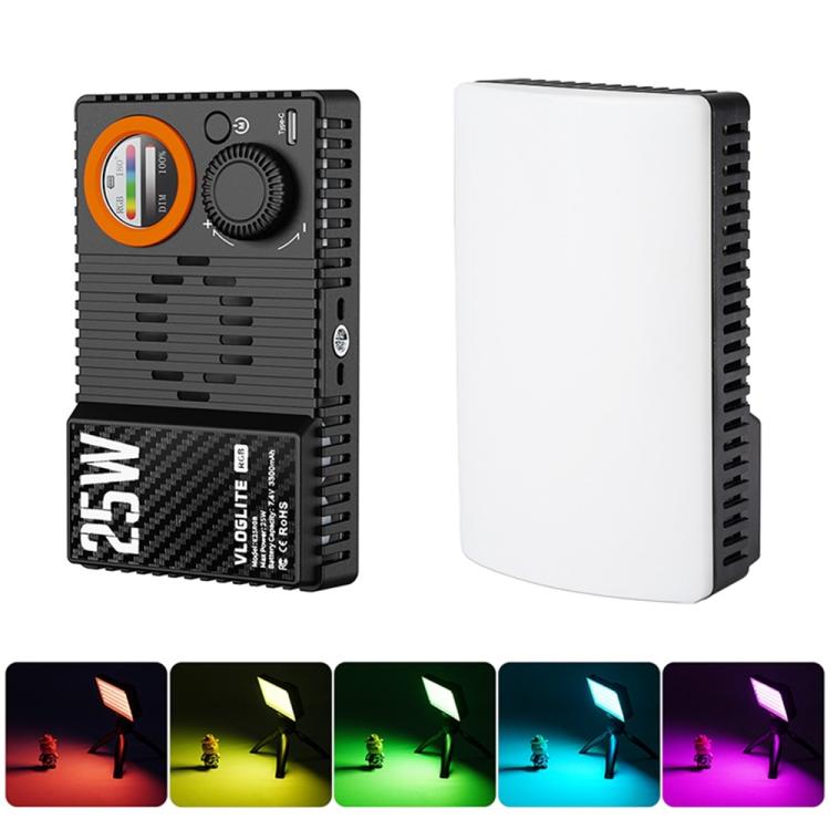Luz de relleno RGB de alta potencia VLOGLITE K25RGB para fotografía y vídeo de cámara, 25 W., K25RGB