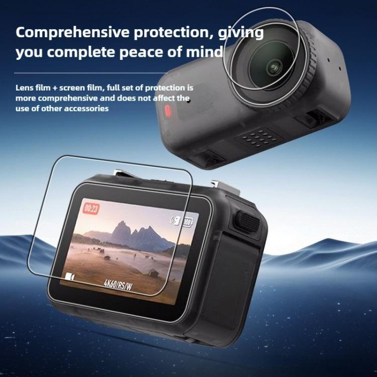 Protector de pantalla templado HD con película para lente, For DJI Osmo Nano