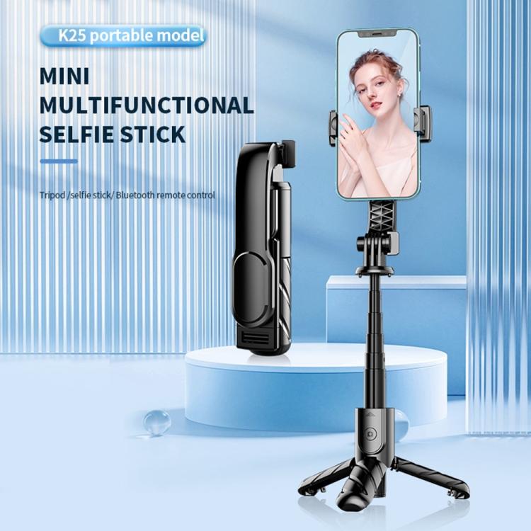 Trípode portátil Bluetooth para fotografía y transmisión en vivo desde smartphone K25MINI