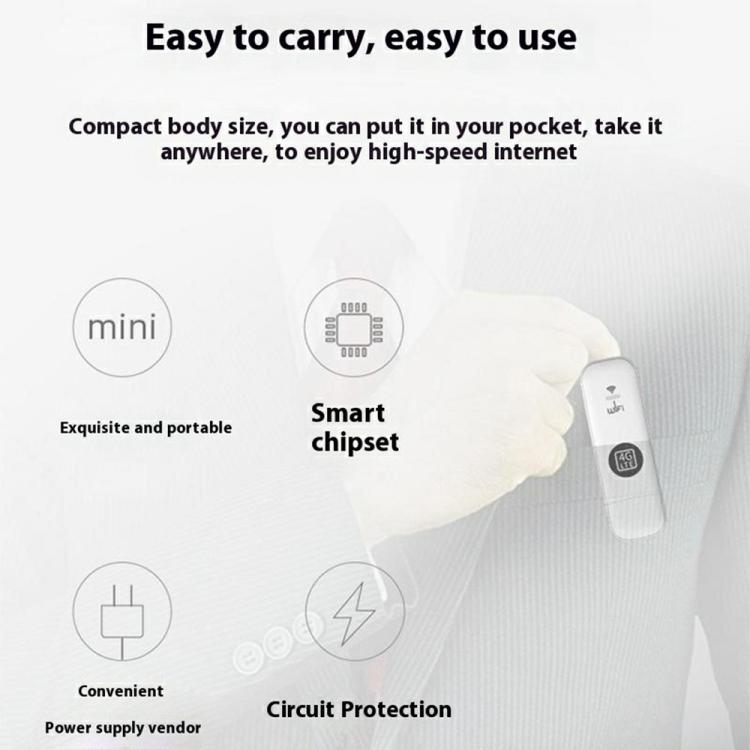 Tarjeta SIM U6-E8 versión euroasiática, dongle USB WiFi, punto de acceso WiFi portátil de viaje, módem 4G LTE UFI
