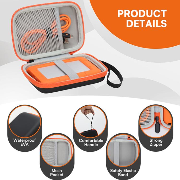 Bolsa de protección portátil para mini discos duros LaCie Rugged
