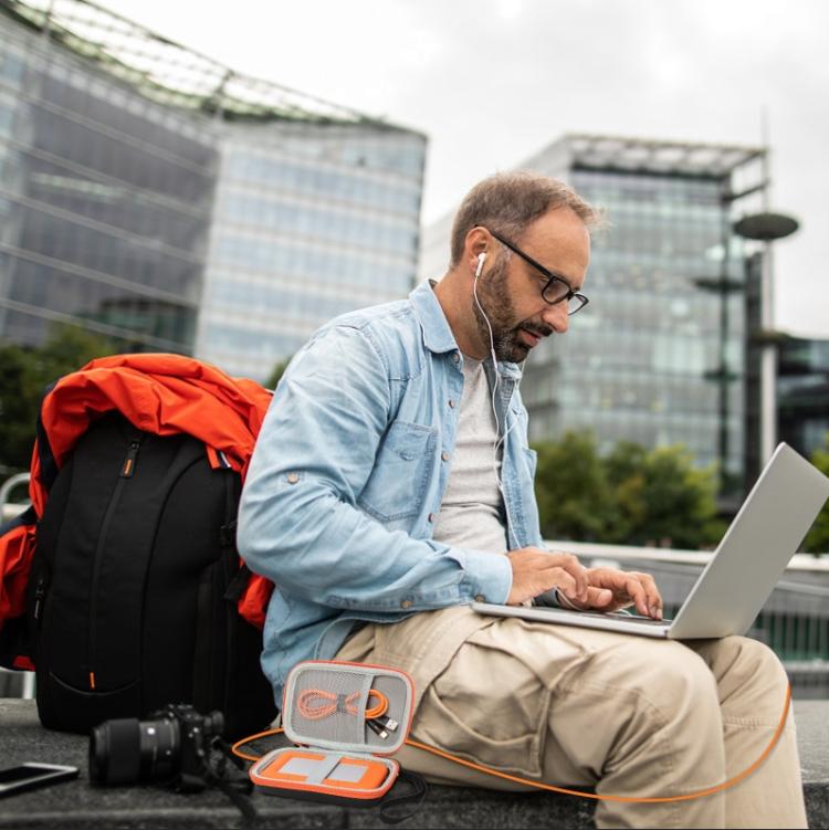 Bolsa de protección portátil para mini discos duros LaCie Rugged