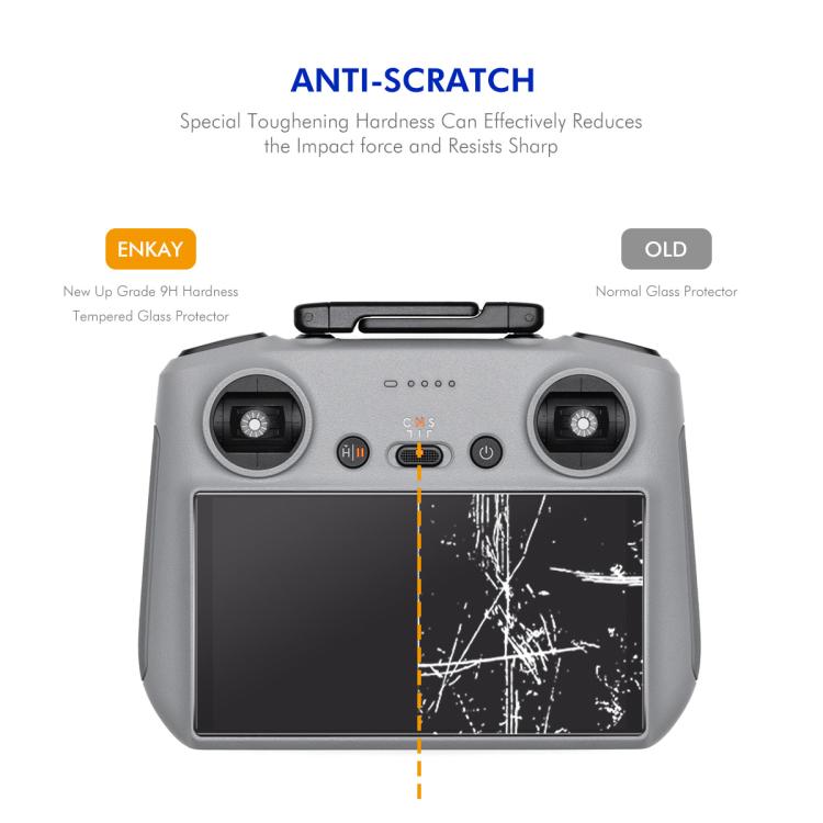 Protector de pantalla de vidrio templado ENKAY Hat-Prince de 0,2 mm y dureza 9H, For DJI RC / RC 2