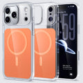 Funda para teléfono Kalebol transparente magnética MagSafe con tacto de piel, For iPhone 17 Pro Max, For iPhone 17 Pro, For iPhone 17, For iPhone Air