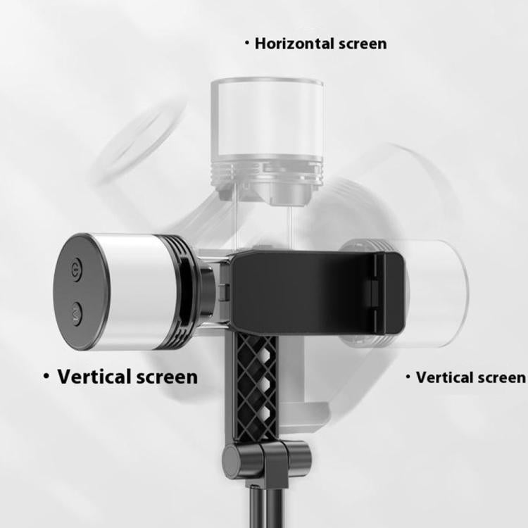 Trípode para selfies portátil con luz de belleza RGB P27-D de 1,9 m, extensible y con mecanismo automático desplegable., P27-D