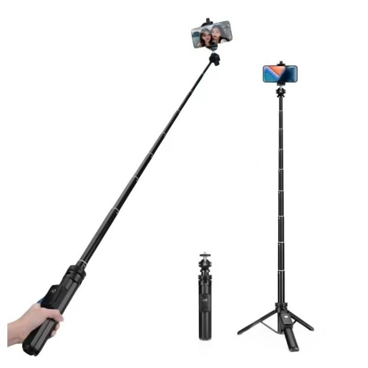 YUNTENG VCT-361 Palo selfie para cámara de acción, trípode magnético Bluetooth, monopié extensible, VCT-361