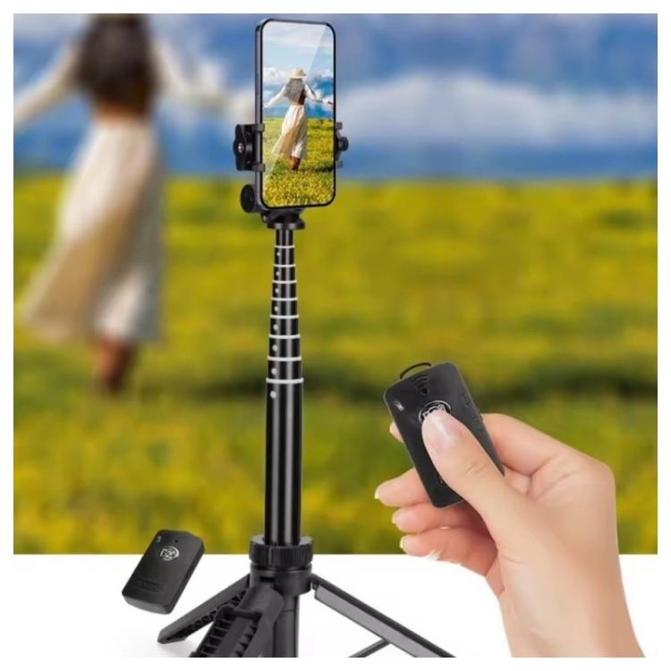 YUNTENG VCT-361 Palo selfie para cámara de acción, trípode magnético Bluetooth, monopié extensible, VCT-361