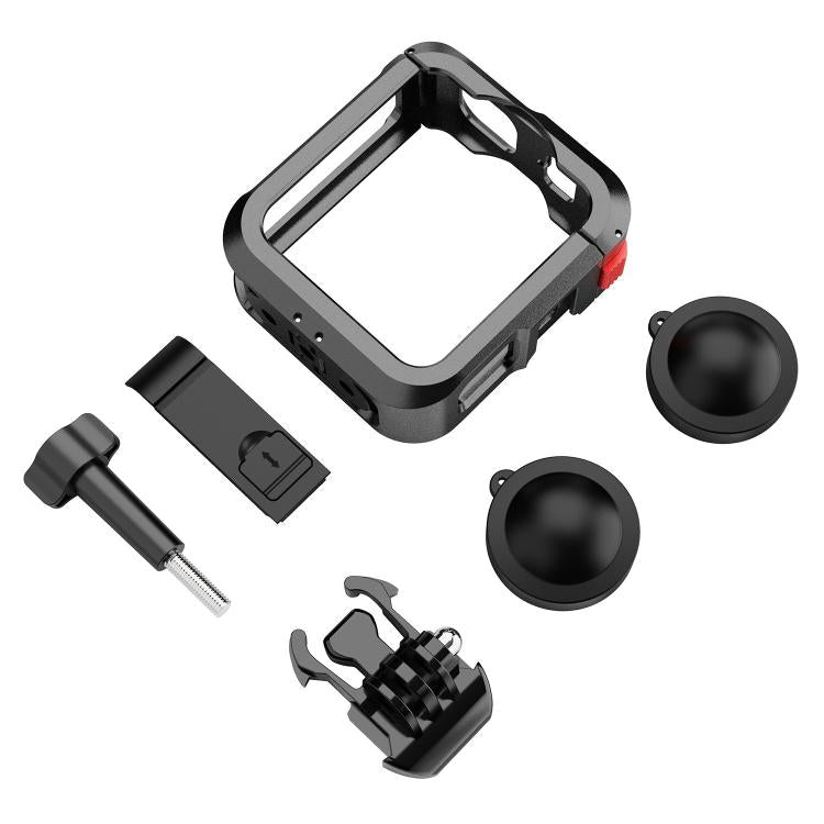 Estructura protectora de aleación de aluminio para cámara con doble zapata fría., For GoPro MAX2 Aluminum Alloy Cage