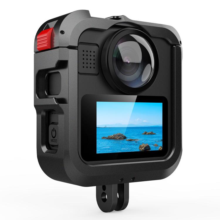 Estructura protectora de aleación de aluminio para cámara con doble zapata fría., For GoPro MAX2 Aluminum Alloy Cage