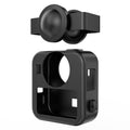 Carcasa protectora de silicona para el cuerpo con tapas para lentes dobles, correa y tapa lateral para la batería., For GoPro MAX2 Silicone Shell with Dual Lens Cap