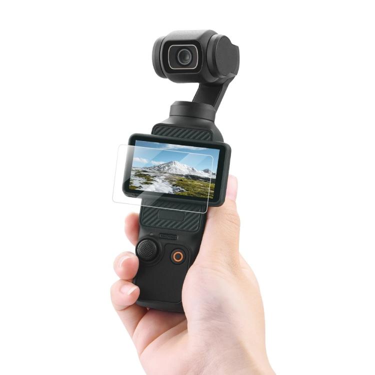 Protector de pantalla de vidrio templado HD antiarañazos de fácil colocación, For DJI Pocket 3 Screen Protector