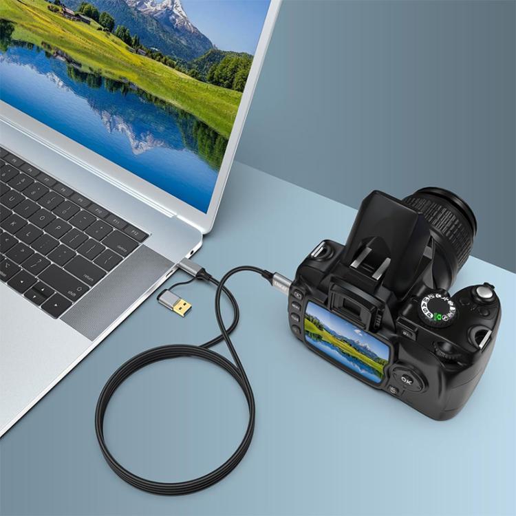 Cable ENKAY 2 en 1 USB 3.0 / Tipo-C a USB 3.0 Micro-B de 5 Gbps para cámara de datos y disco duro, 0.5m, 1m, 1.5m, 0.25m