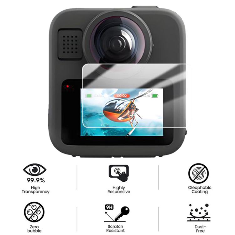 Protector de pantalla de vidrio templado HD, For GoPro MAX2 Screen Protective Film