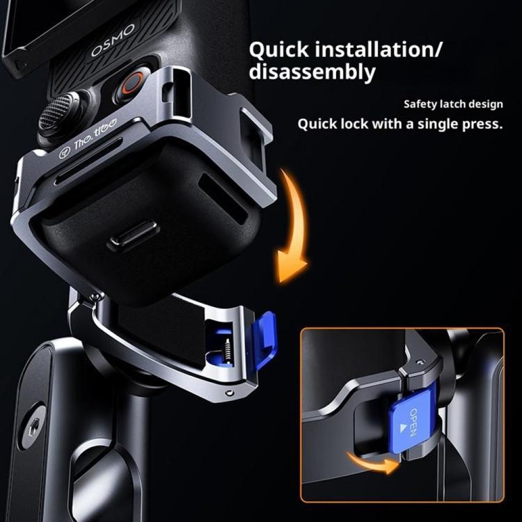 Soporte de expansión con ventosa de aleación de aluminio DJ3 para cámara de acción, soporte para grabación en coche para DJI Osmo Pocket 3, DJ3