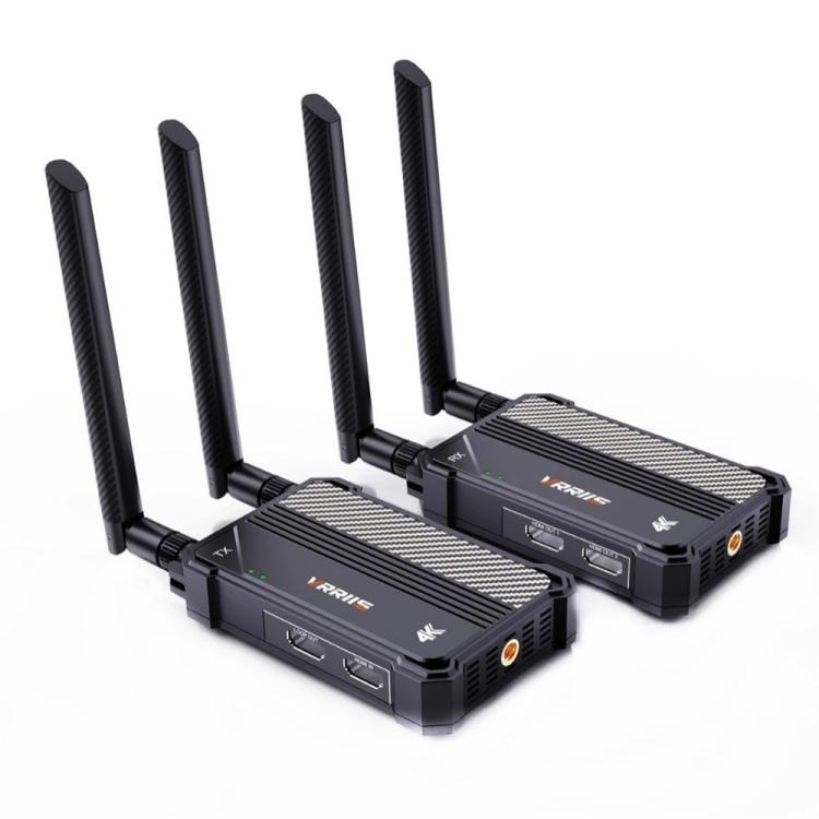 Kit de transmisor y receptor inalámbrico VRRIIS WL095 P de largo alcance, doble banda y baja latencia para 4K Ultra HD, US Plug, EU Plug, UK Plug, AU Plug