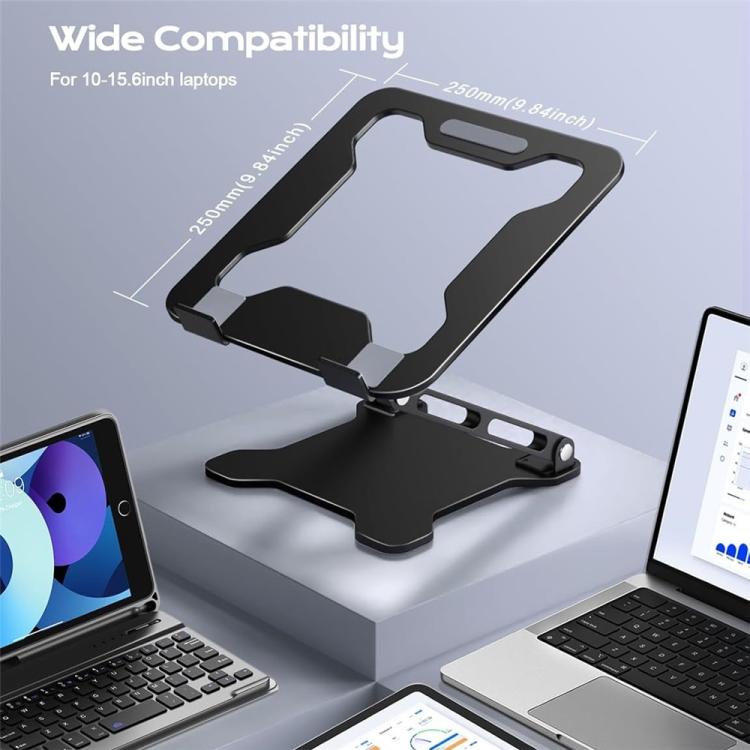 Soporte plegable y ajustable en altura para portátiles NH-02B de 10 a 15,6 pulgadas., NH-02B