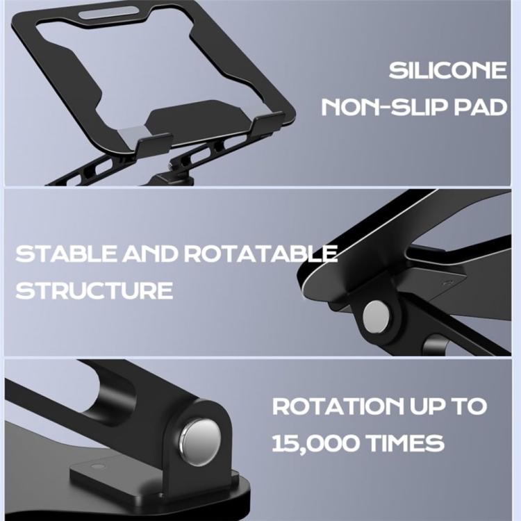 Soporte plegable y ajustable en altura para portátiles NH-02B de 10 a 15,6 pulgadas., NH-02B