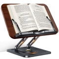 Soporte para portátil con panel de madera RS-01, soporte para libros de escritorio, soporte de lectura giratorio multifuncional, RS-01
